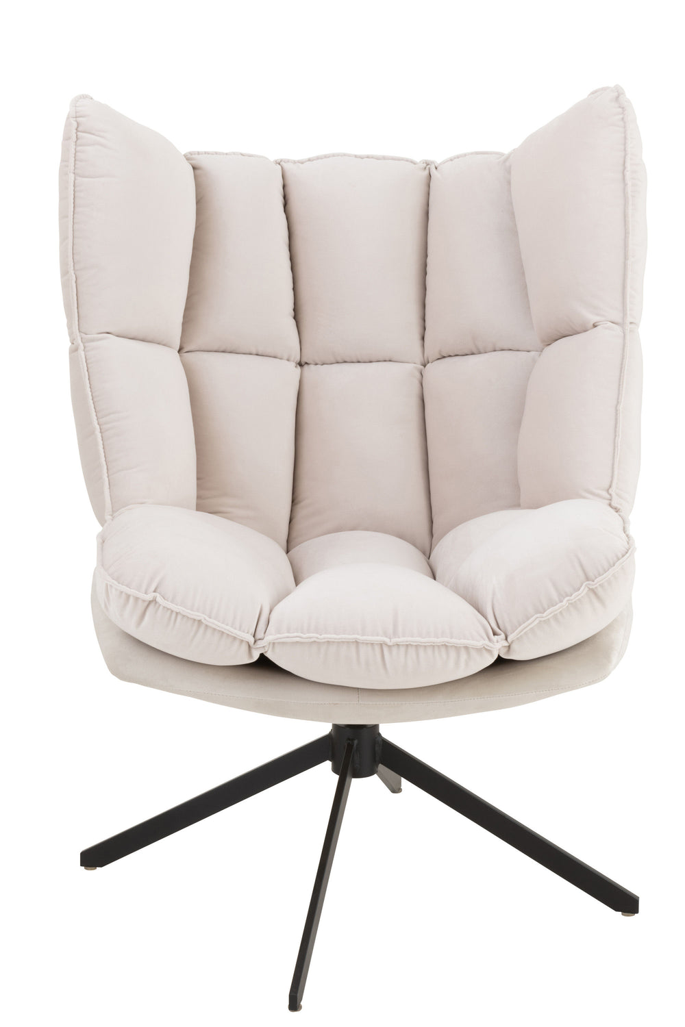 J-Line by Jolipa CHAIR RELAX CUSHION ON FRAME TEXTILE/METAL BEIGE