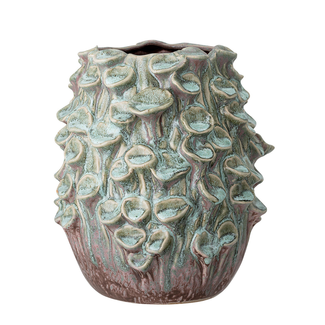 Bloomingville Rigo Vase, Grøn, Stentøj
