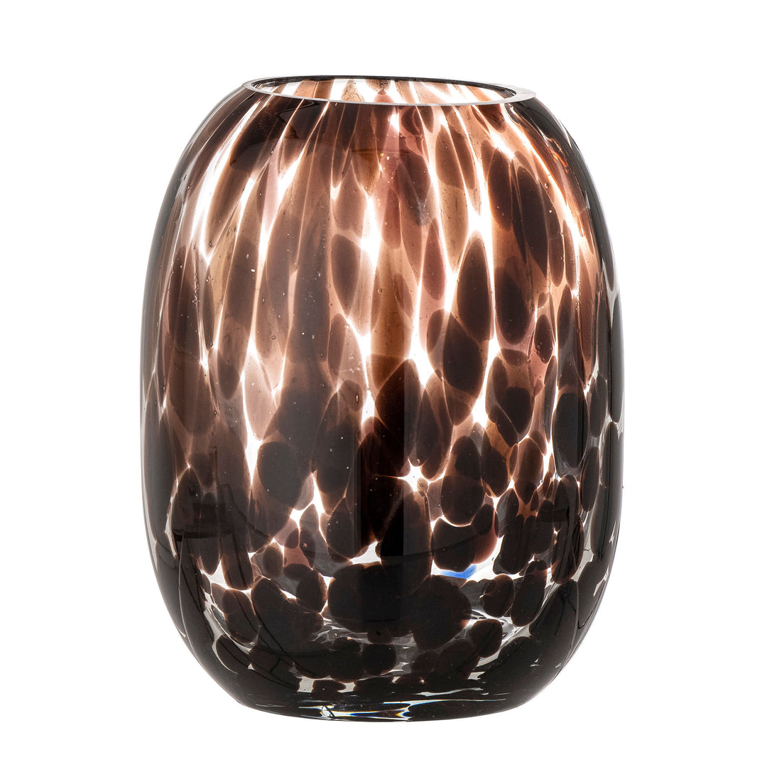 Bloomingville Vase Crister - Brun Glas