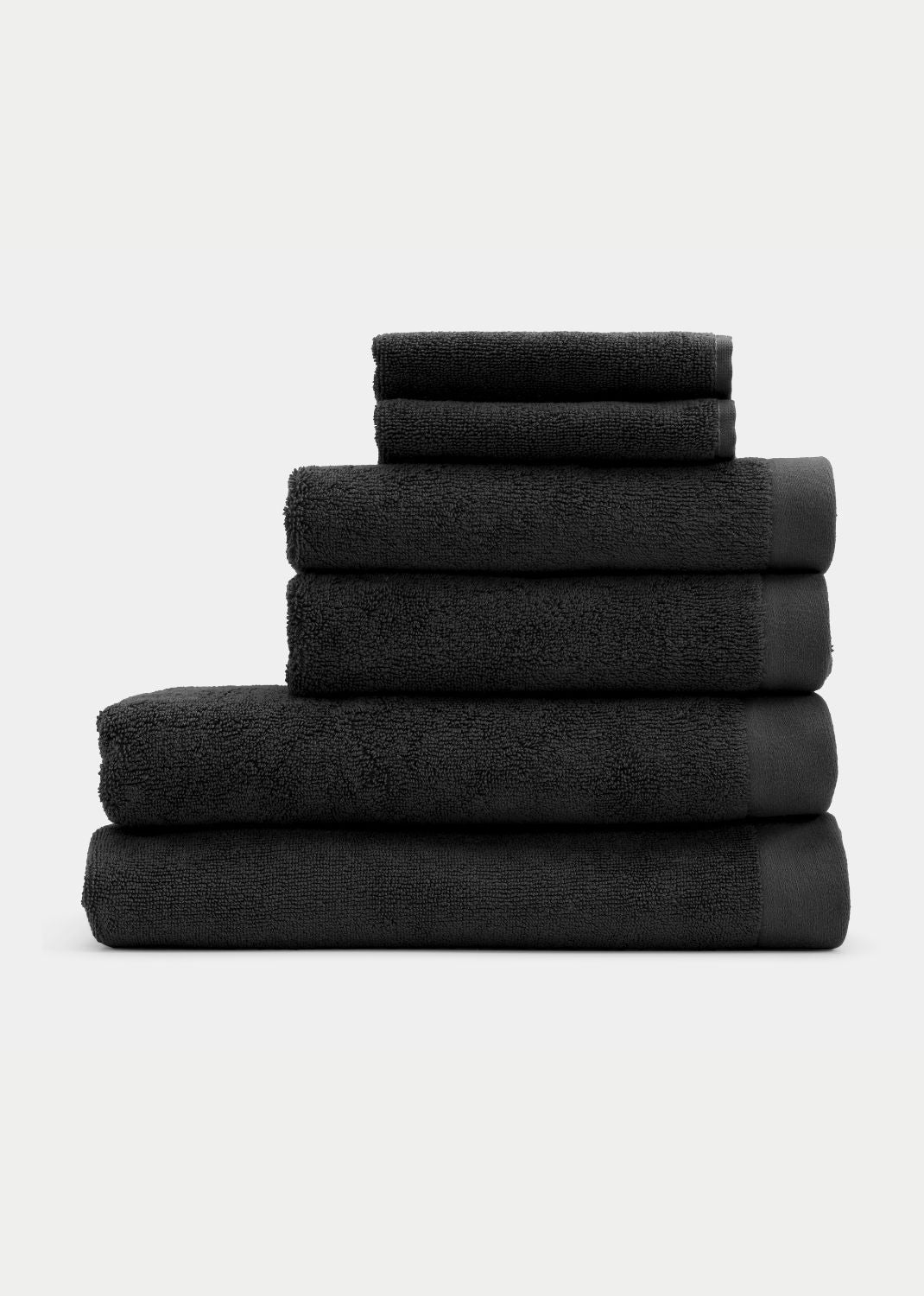Sekan Studio Frotte håndklæde - Sort - Aunór