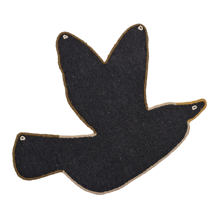 Bloomingville MINI Blue Jay Tæppe, Blå, Uld