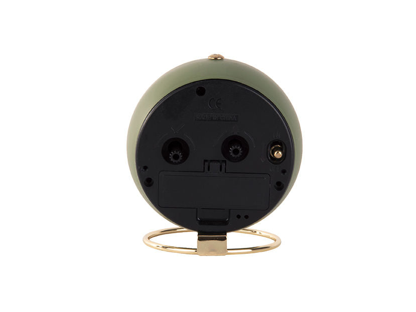 Karlsson Alarm clock Globe moss green, Des.Armando Breeveld