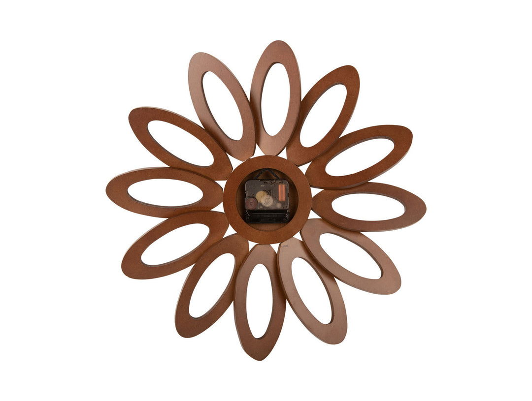 Karlsson Wall clock Fiore dark wood veneer