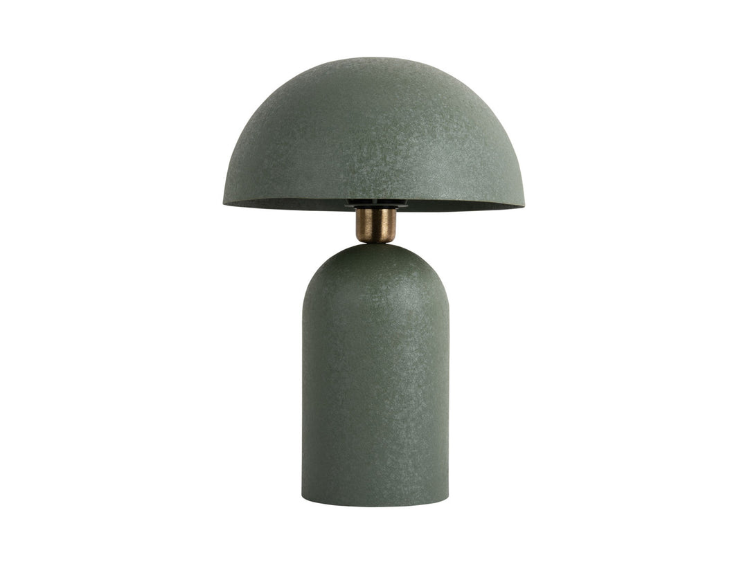Leitmotiv Table lamp Boaz large iron textured jungle green