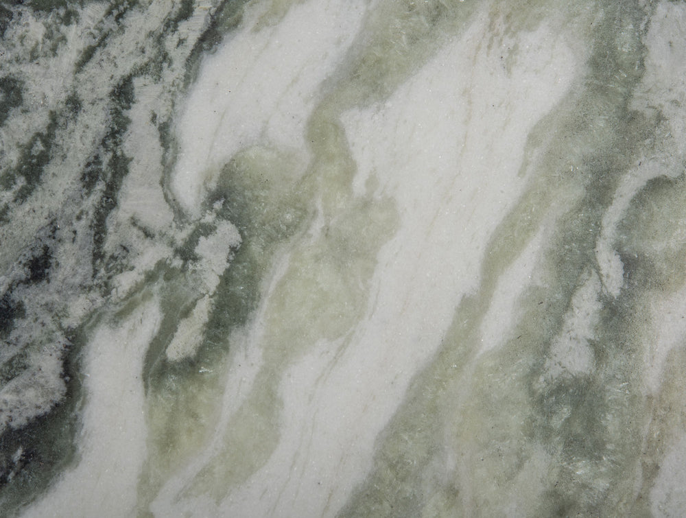 Leitmotiv Table Force wide marble himalayan green, black mango wood base