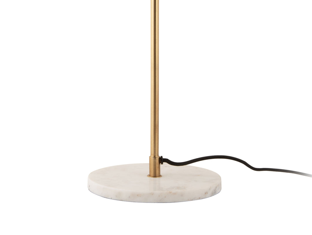 Leitmotiv Table lamp Waved Dome brushed gold plated