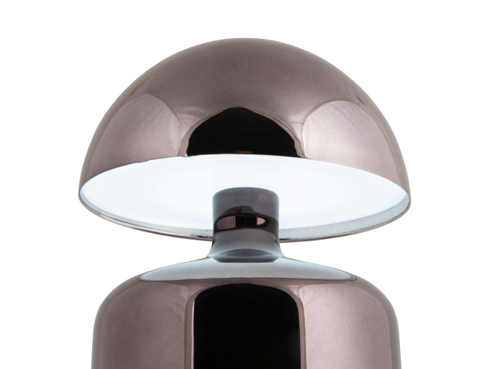 Leitmotiv Table lamp Impetu LED gun metal plated