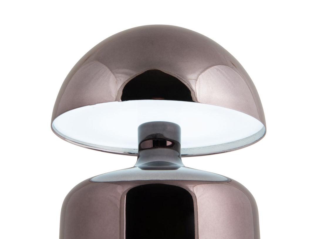 Leitmotiv Table lamp Impetu LED gun metal plated