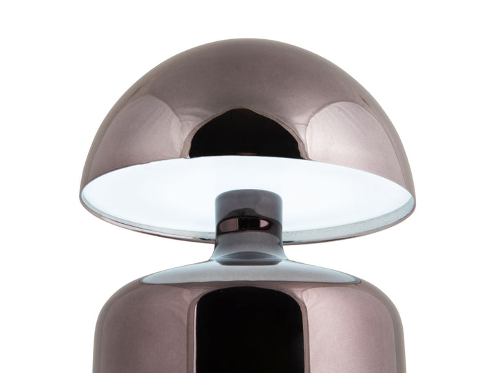 Leitmotiv Table lamp Impetu LED gun metal plated