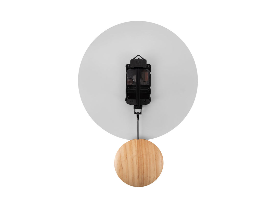 Karlsson Wall clock Arlo pendulum matt white