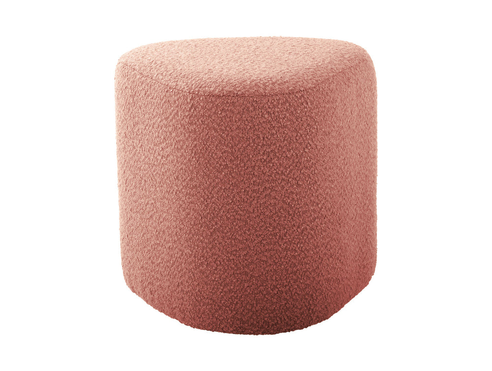 Leitmotiv Pouf Ada organic bouclé faded pink