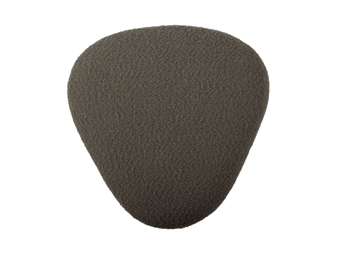 Leitmotiv Pouf Ada organic bouclé taupe green
