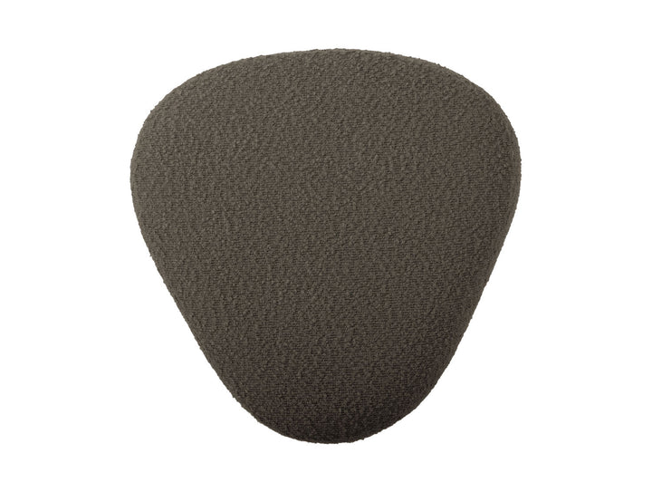 Leitmotiv Pouf Ada organic bouclé taupe green