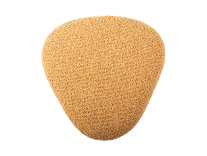 Leitmotiv Pouf Ada organic bouclé ochre yellow