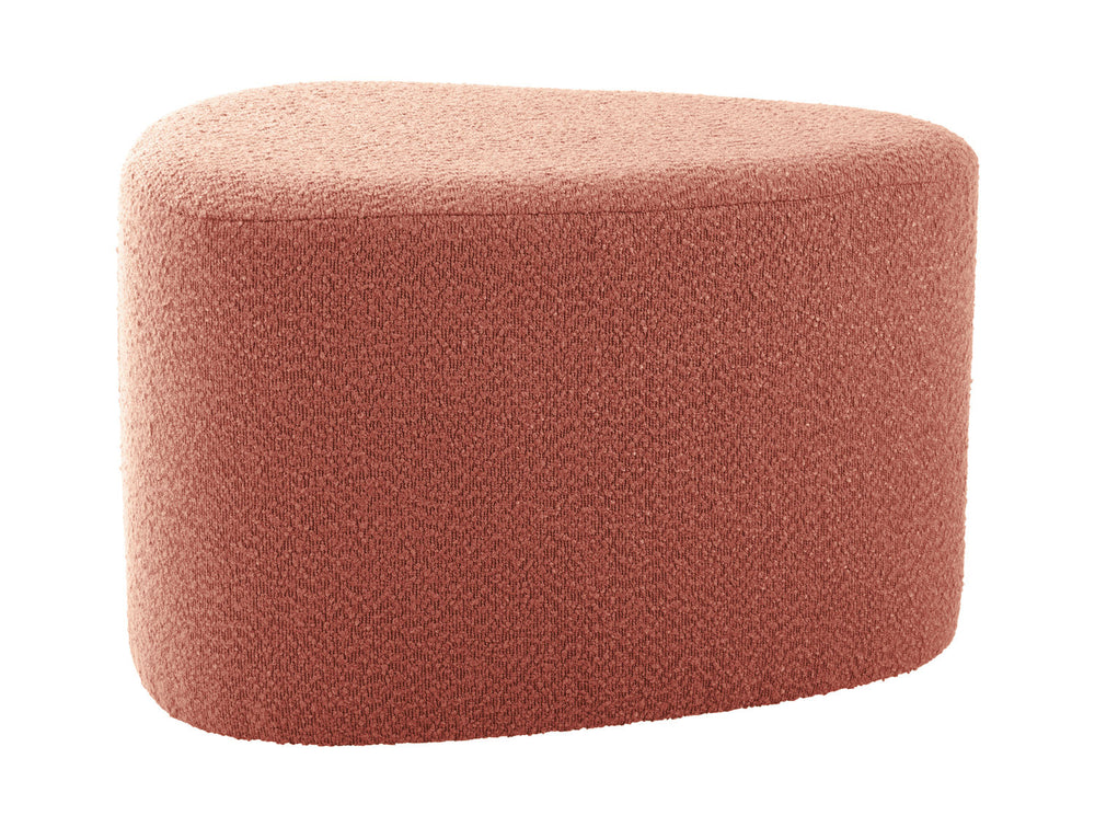 Leitmotiv Pouf Ada organic large bouclé faded pink