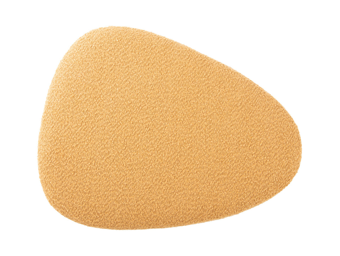 Leitmotiv Pouf Ada organic boucle ochre yellow