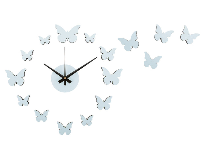 Karlsson Wall clock DIY Butterfly soft blue