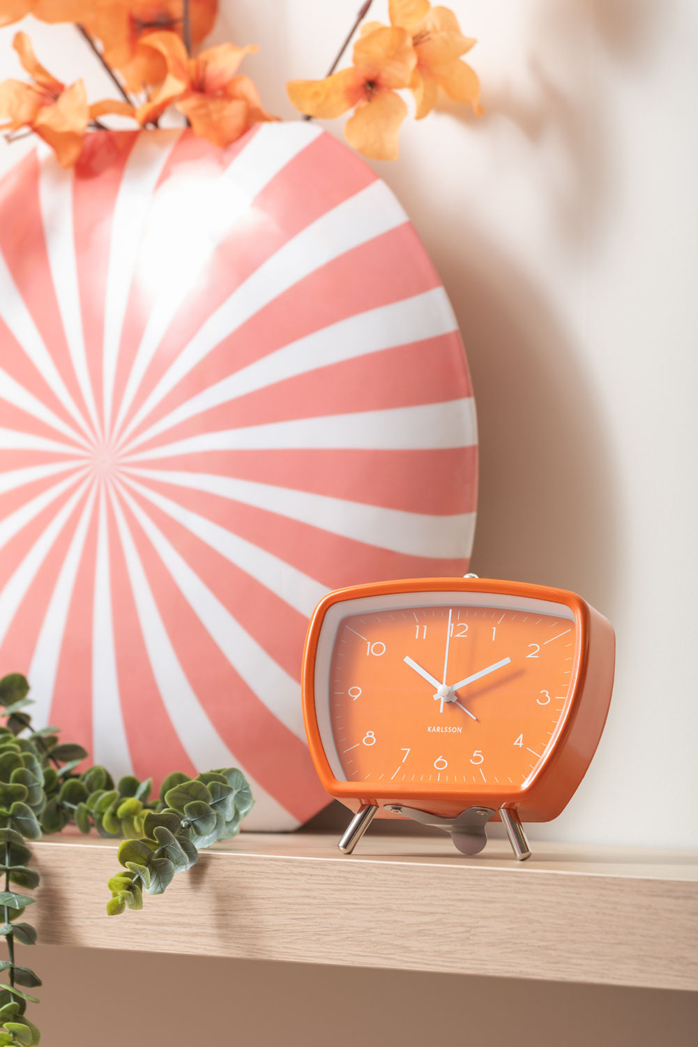 Karlsson Alarm clock Candy Circus Retro bright orange