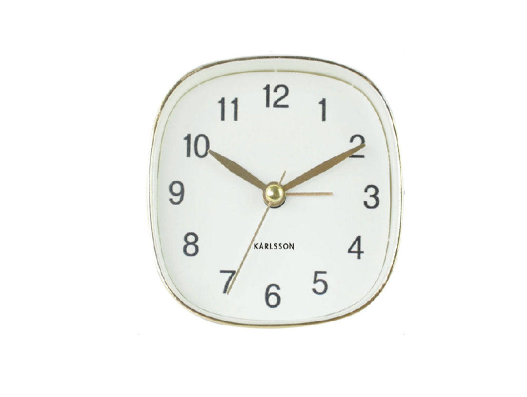 Karlsson Alarm clock Travel square white