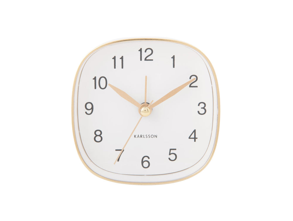 Karlsson Alarm clock Travel square white