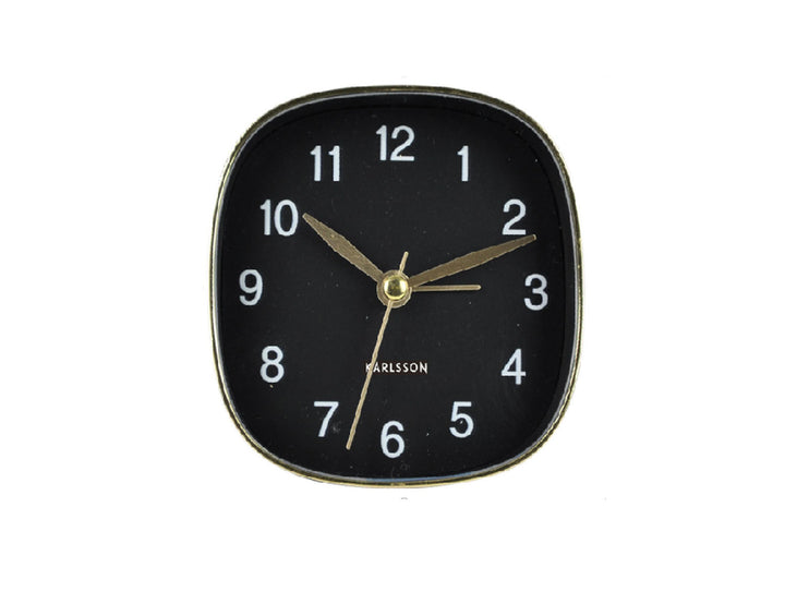 Karlsson Alarm clock Travel square black