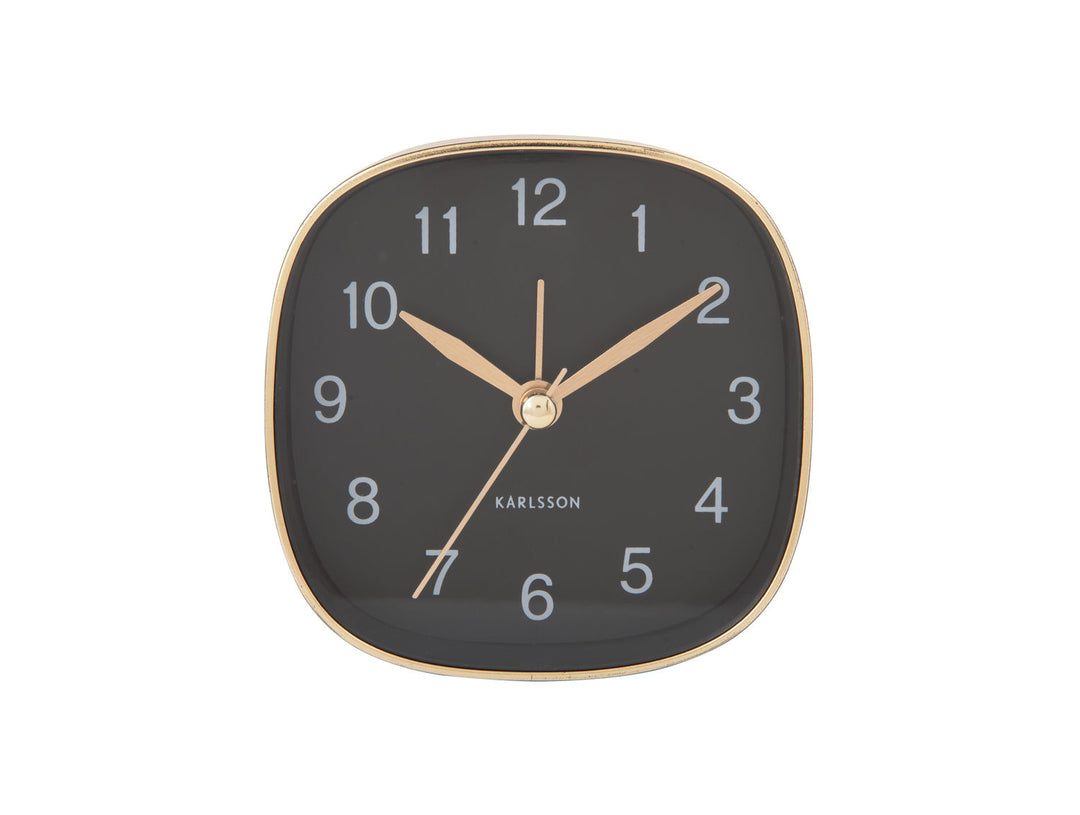 Karlsson Alarm clock Travel square black