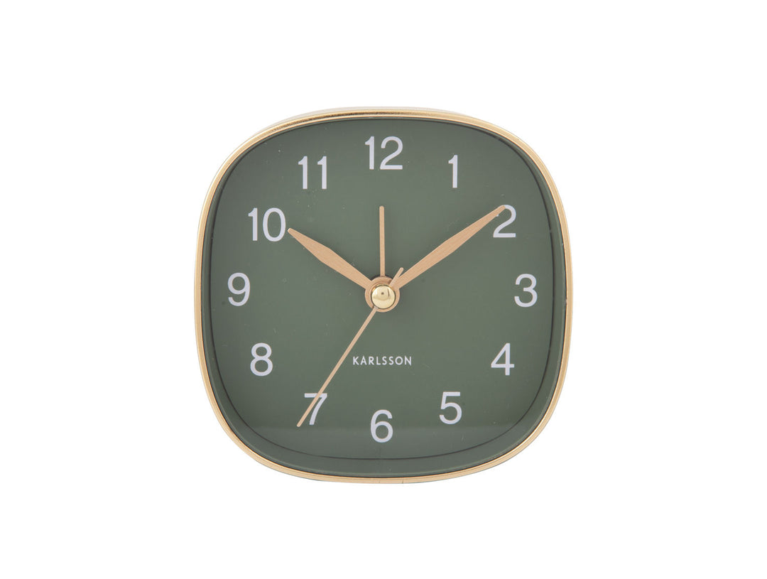 Karlsson Alarm clock Travel square jungle green