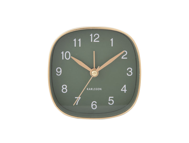 Karlsson Alarm clock Travel square jungle green