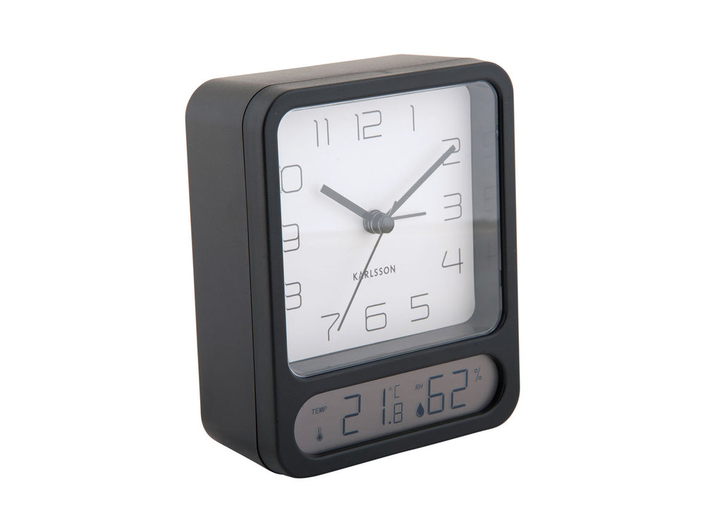 Karlsson Alarm clock Duo matt black