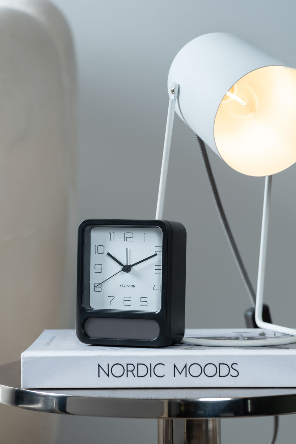 Karlsson Alarm clock Duo matt black