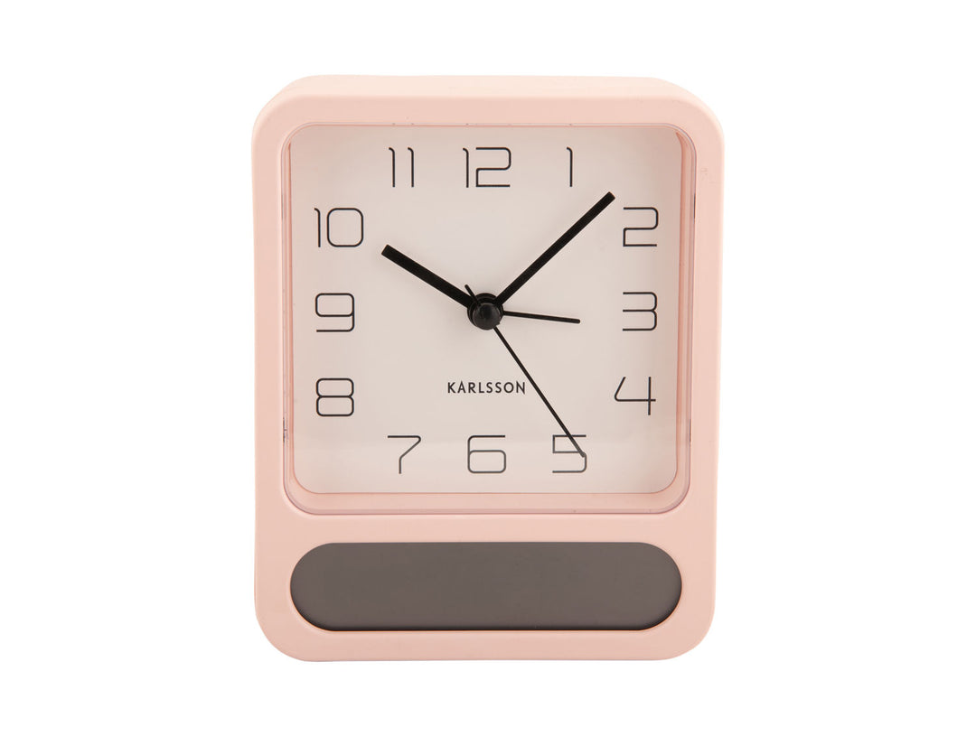 Karlsson Alarm clock Duo matt soft pink