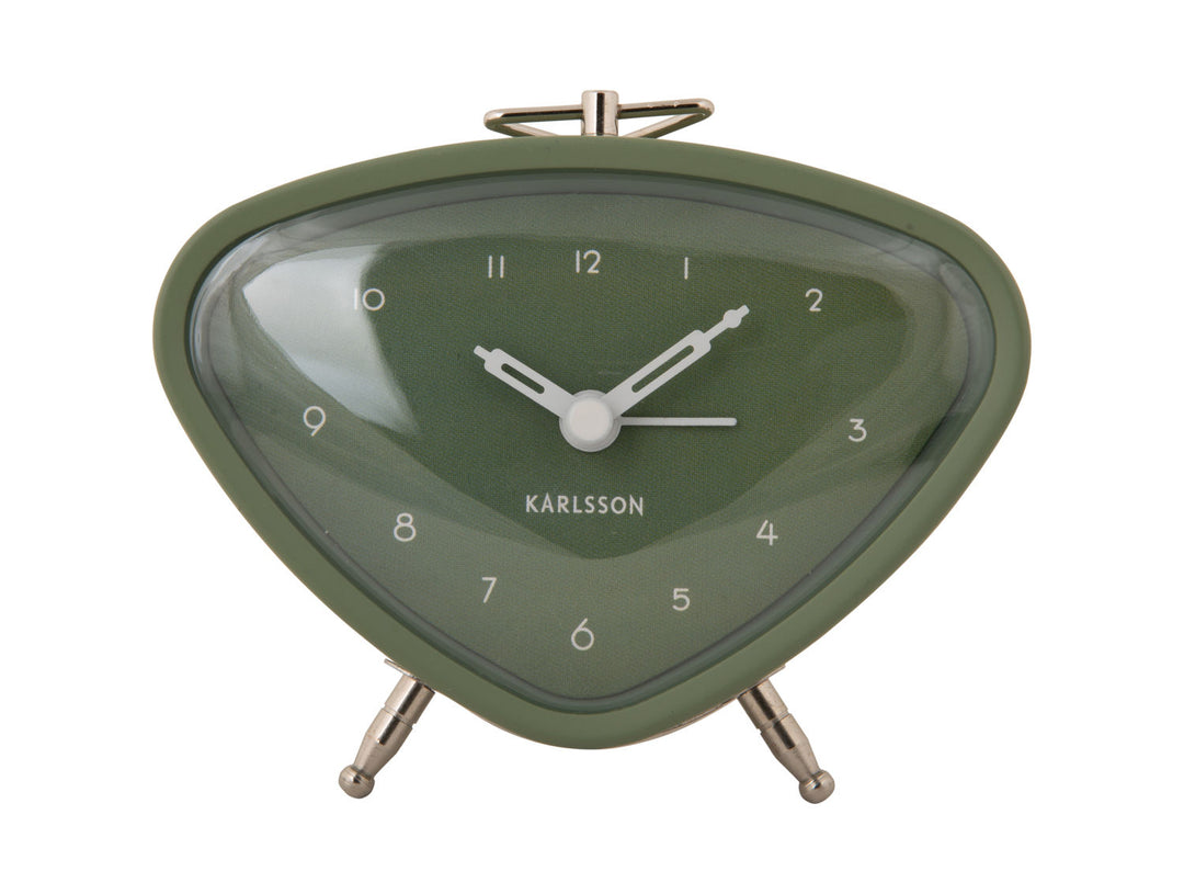 Karlsson Alarm clock Triangle jungle green