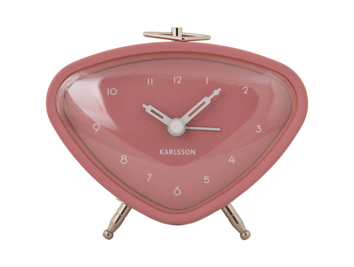 Karlsson Alarm clock Triangle faded pink