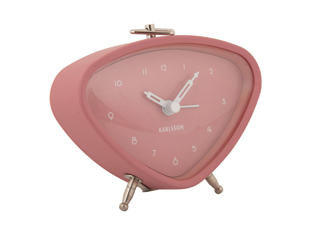 Karlsson Alarm clock Triangle faded pink