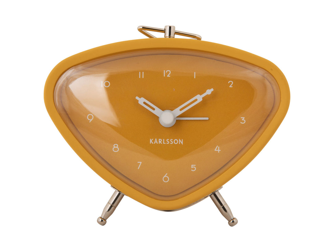 Karlsson Alarm clock Triangle ochre yellow