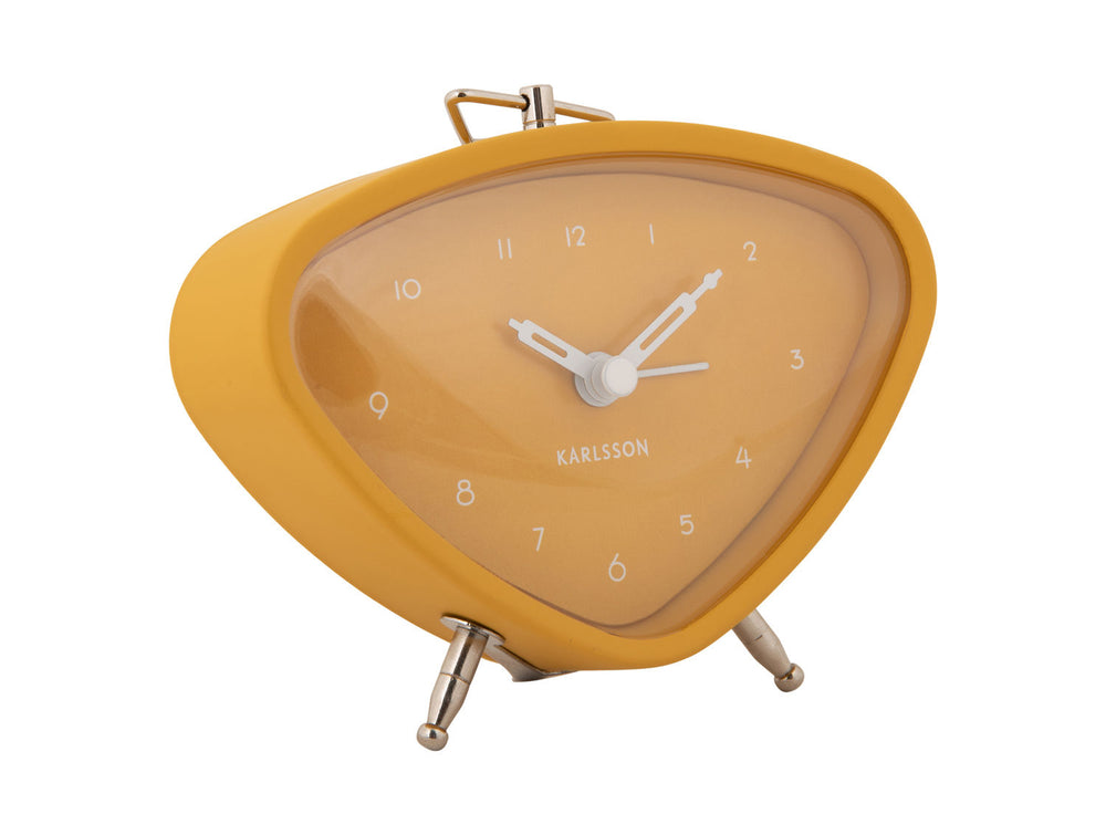 Karlsson Alarm clock Triangle ochre yellow