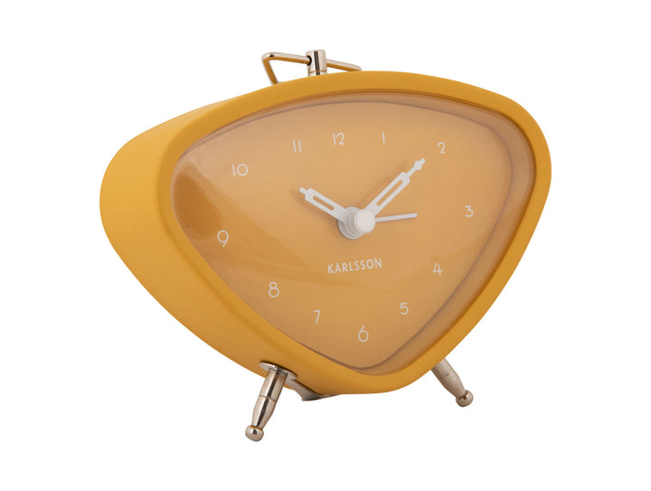 Karlsson Alarm clock Triangle ochre yellow