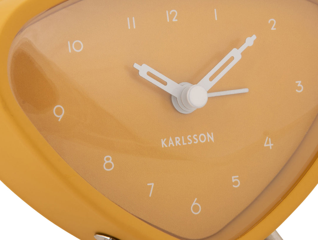 Karlsson Alarm clock Triangle ochre yellow