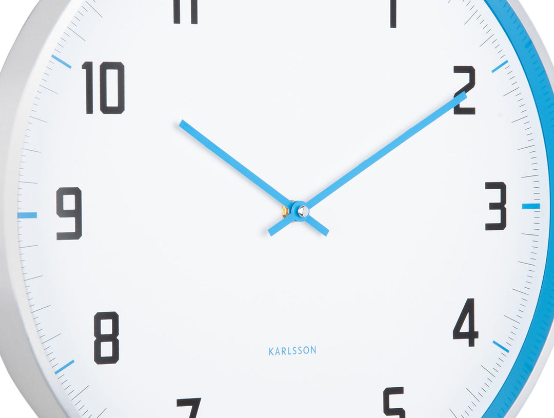 Karlsson Wall clock Sporty bright blue