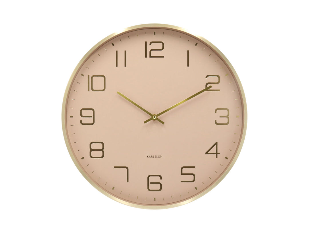 Karlsson Wall clock Elegance Glow soft brown