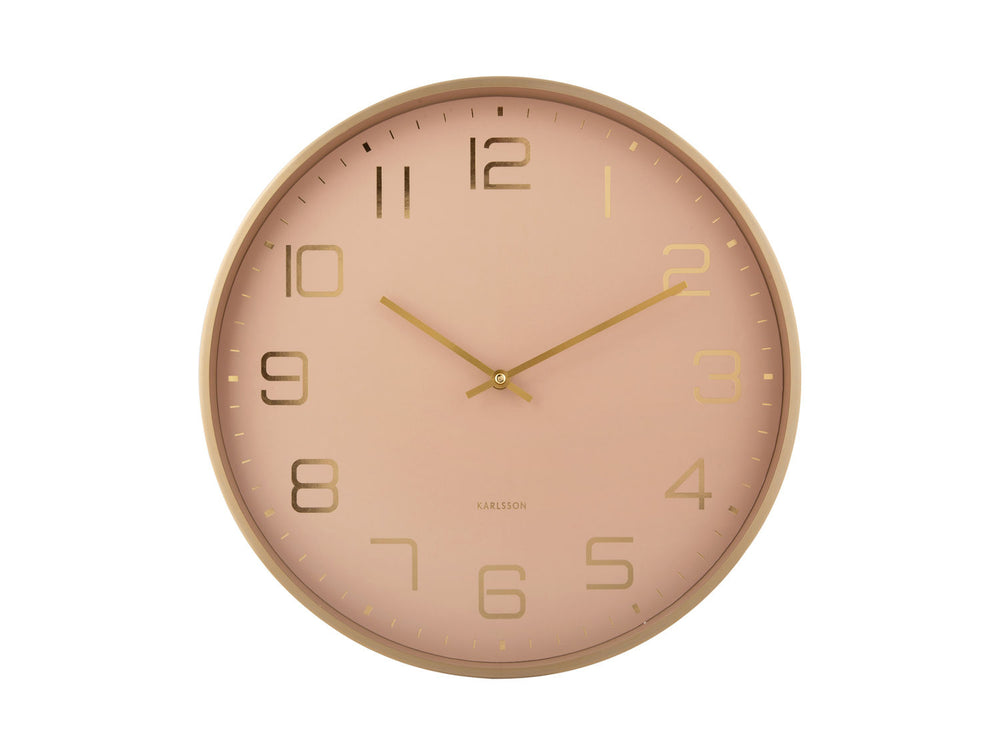 Karlsson Wall clock Elegance Glow soft brown