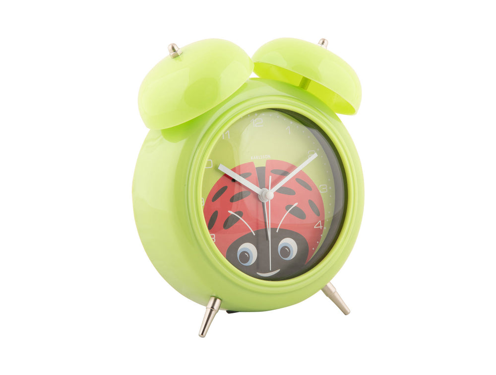 Karlsson Alarm clock Peekaboo Ladybug green