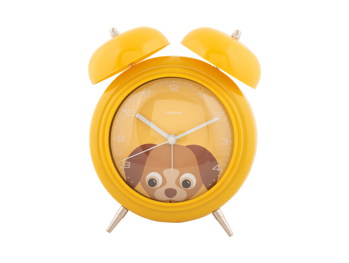 Karlsson Alarm clock Peekaboo Dog yellow