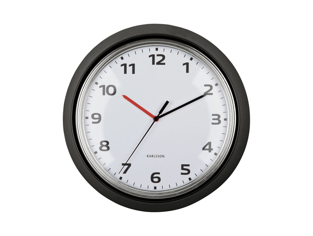 Karlsson Wall clock Modern Retro black