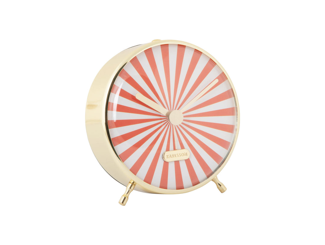 Karlsson Alarm clock Candy Swirl bright orange & white