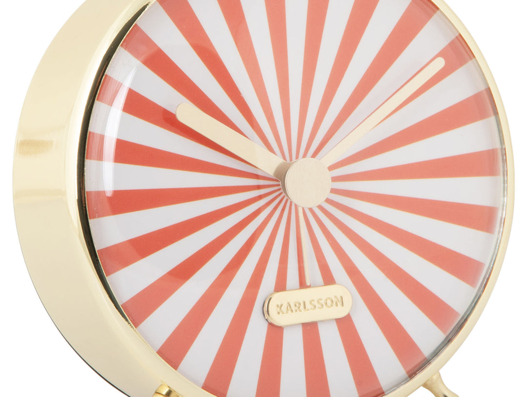 Karlsson Alarm clock Candy Swirl bright orange & white