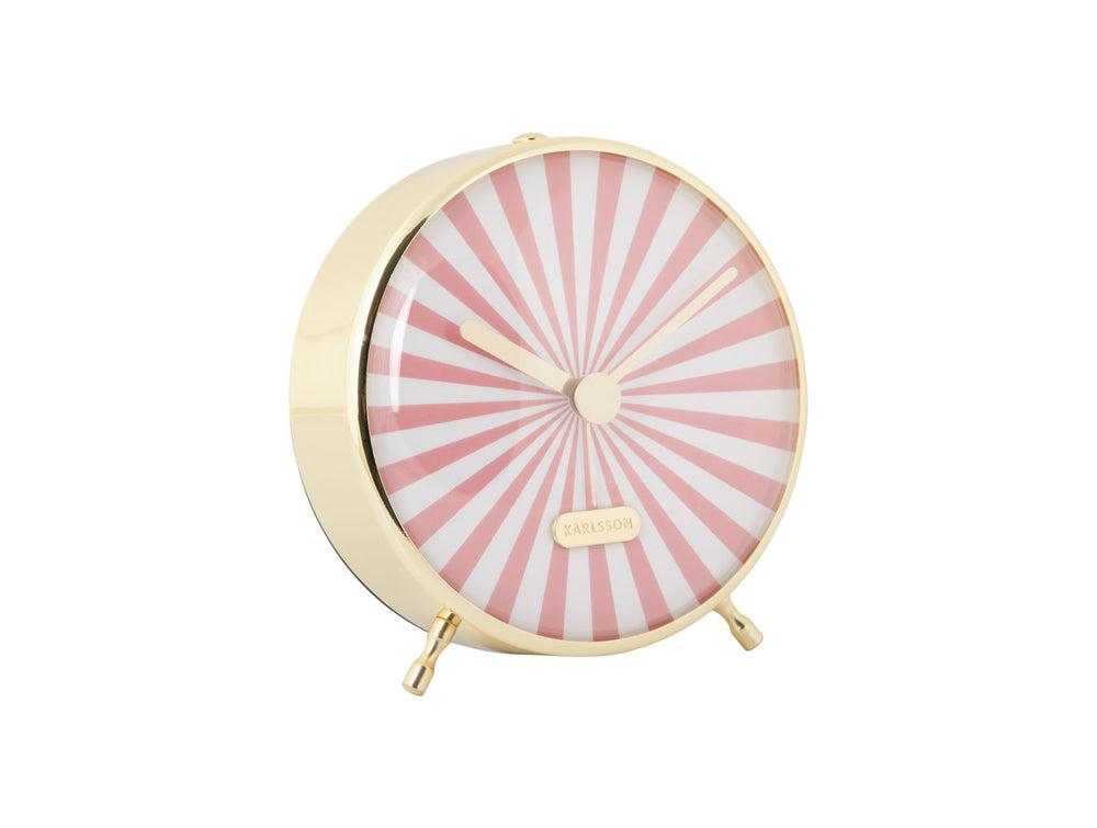 Karlsson Alarm clock Candy Swirl flamingo pink & white