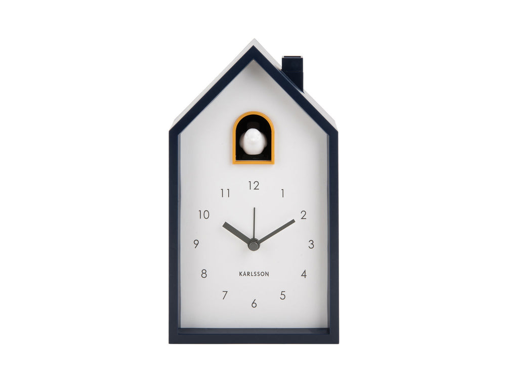 Karlsson Alarm clock Modern Cuckoo dark blue