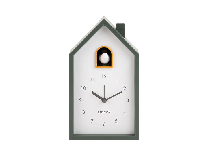 Karlsson Alarm clock Modern Cuckoo jungle green