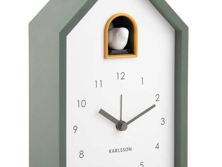 Karlsson Alarm clock Modern Cuckoo jungle green